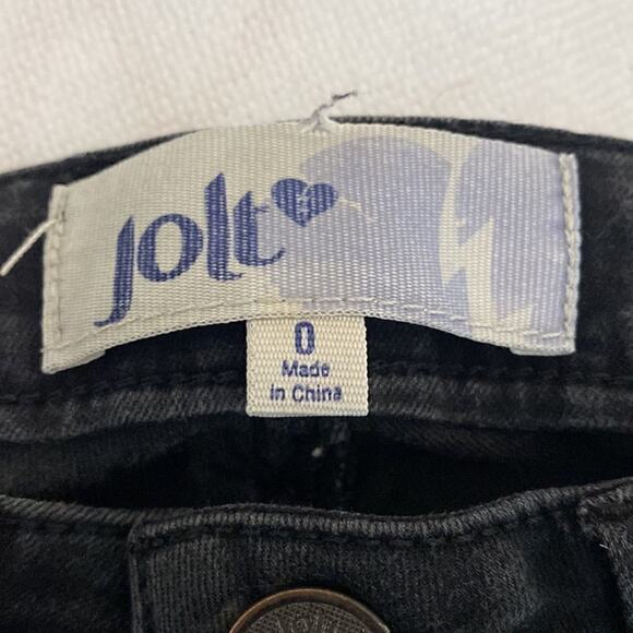 Jolt skinny Jeans Size 0 Black with Zipper pockets. - Picture 4 of 15